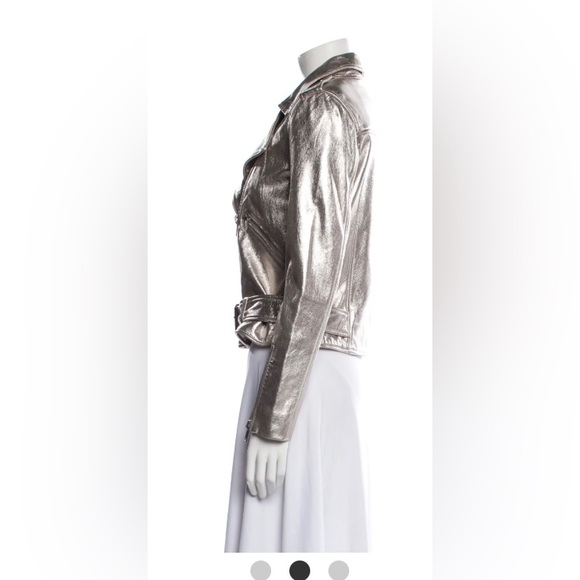 Walter Baker Gold Leather Jacket - Picture 2 of 7